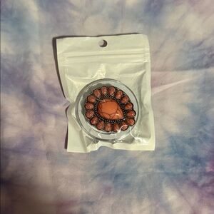 Coral Stone Teardrop Phone Grip